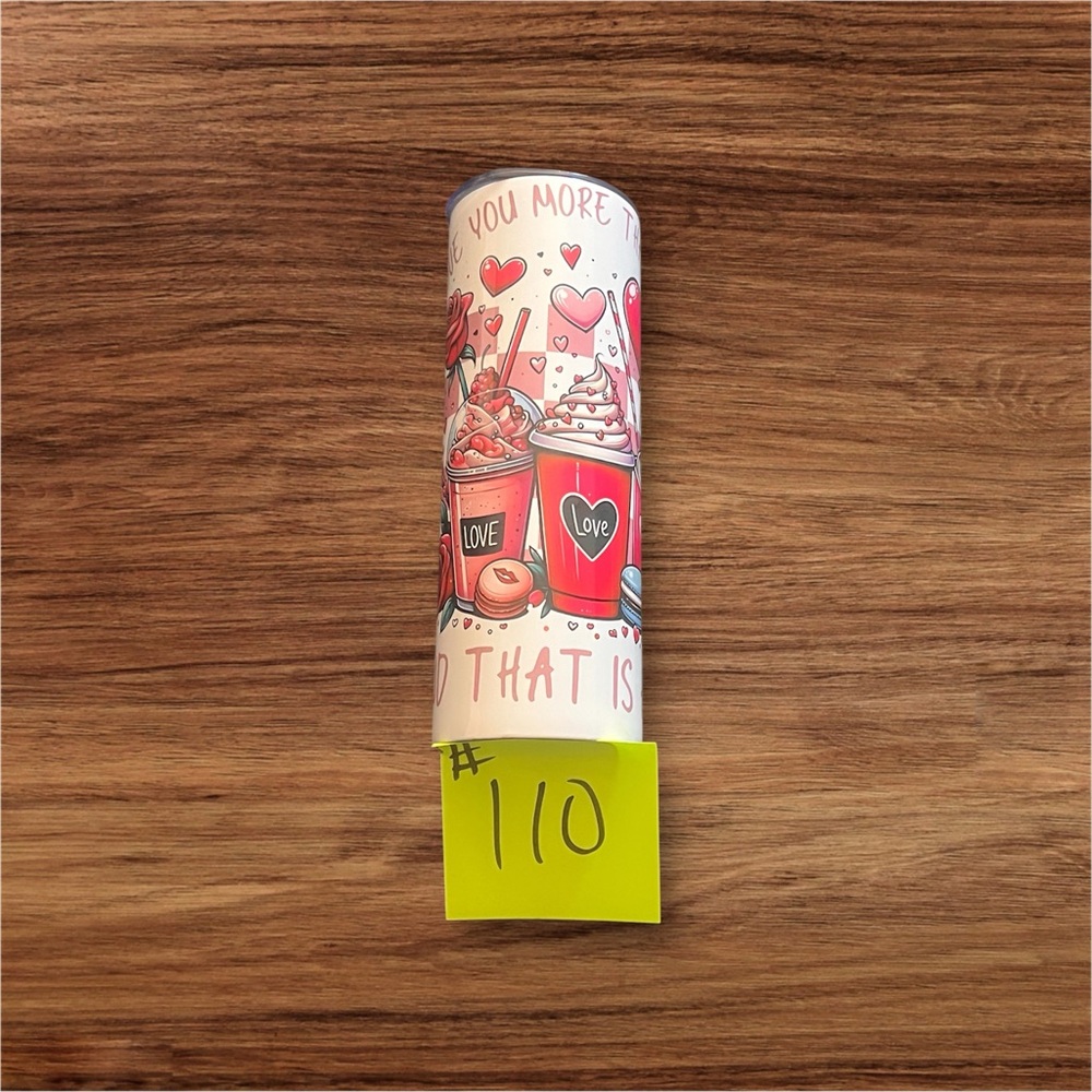 Love-Themed Party Confetti Tumbler
